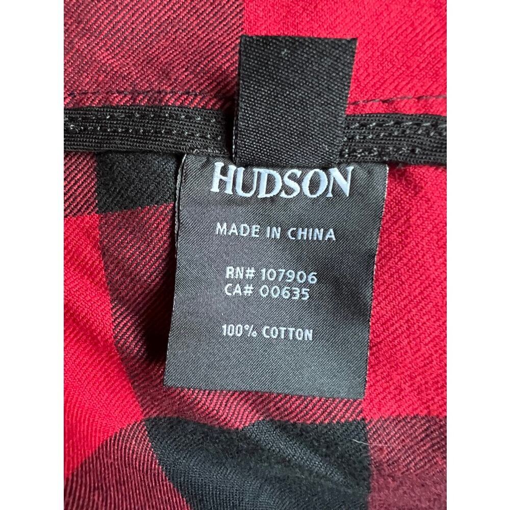 NWT Hudson Cynic red & black plaid asymmetric moto jacket size S - Picture 4 of 7